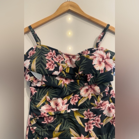 Target Brand New Kona Sol Floral Bathing Suit Swimsuit - Picture 4 of 7